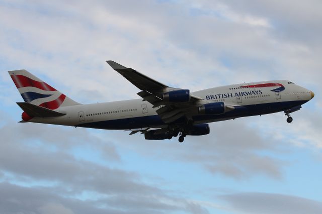 Boeing 747-400 (G-CIVA) - This was the aircraft that brought our successful Olympic team home from Rio de Janeiro, hence the gold nose! Thistle Hotel Viewing Terrace, London Heathrow, 28th August 2016