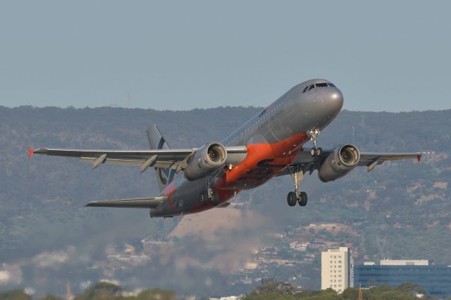 Airbus A320 (VH-XJE) - Departed runway 23, 13 Jan 2020