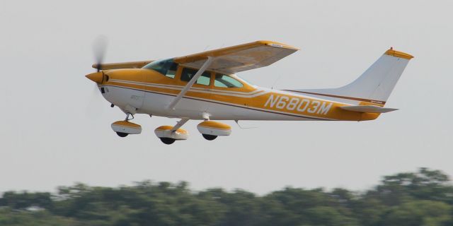 Cessna 152 (N6803M) - Departing rwy 27 in May of 2014...