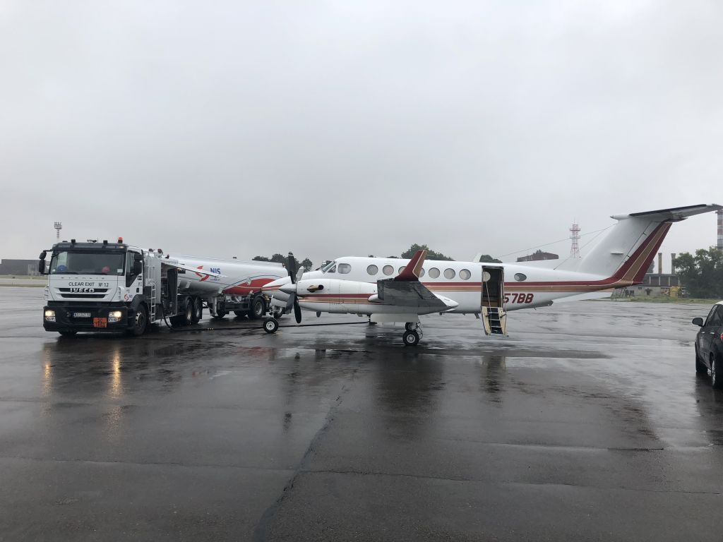 Beechcraft Super King Air 300 (N357BB) - On a ferry flight from South Africa to the US. 27 AUG 2018.