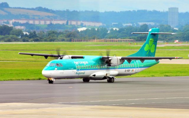 Aerospatiale ATR-72-500 (EI-REP) - Taxi to flightline...