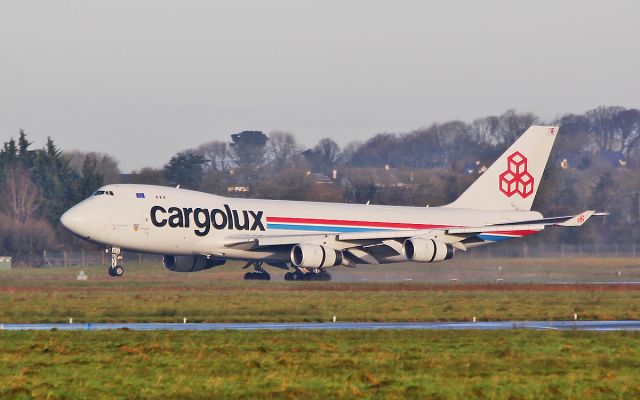 Boeing 747-400 (LX-VCV) - cargolux b747-4f lx-vcv landing at shannon from luxembourg 18/12/17.