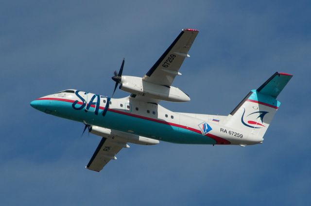 de Havilland Dash 8-200 (RA-67259) - RA67259  Bombardier DHC-8-201Q Dash 8 c/n: 459/0  SAT Airlines　　IATA : HZ　ICAO:SHU   Shooting　2012-08-08