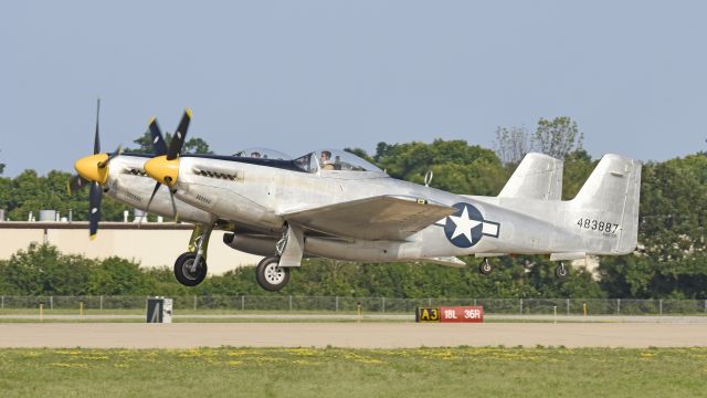 North American Twin Mustang (N887XP) - Airventure 2019