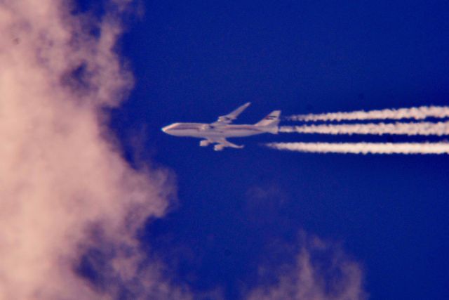 Boeing 747-400 — - Don't no registration or airline on this Boeing 747 flight info totally blocked.Tracking Southwest just entered U.S. airspace over lake Erie by Avon Point Ohio 3:46 p.m. 09.07.19 does anybody have a id on airlines logo? Route is commonly used Europe to Texas and Mexico.