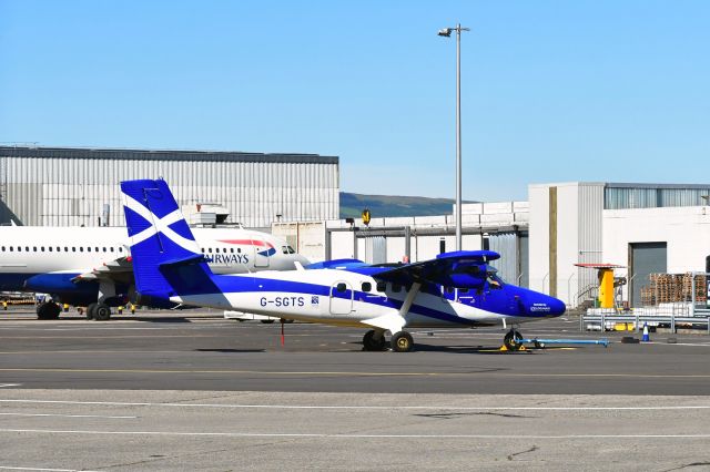 De Havilland Canada Twin Otter (G-SGTS) - Loganair DHC-6-400 De Havilland Canada Twin Otter G-SGTS in Glasgow