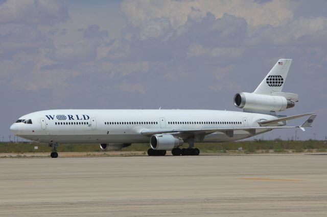 Boeing MD-11 (N273WA) - MD-11 at Biggs Army Airfield Aug 14 2013