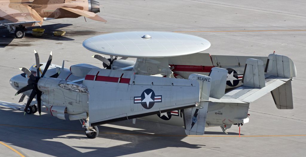 Grumman E-2 Hawkeye (16-4108) - An E-2C. The Ds are out now; have been for quite a while.br /This is the first photo of 164108 to be posted into the FA gallery.