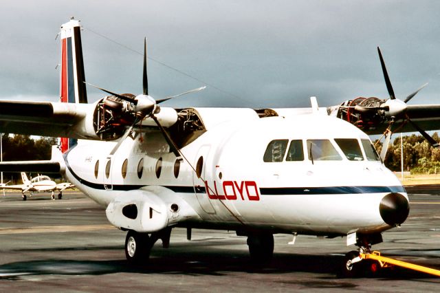 VH-HKS — - LLOYD AVIATION - NORD MOHAWK 298 - REG : VH-HKS (CN 17) - ADELAIDE INTERNATIONAL AIRPORT SA. AUSTRALIA - YPAD 12/3/1988