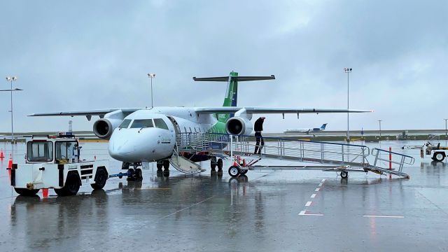 Fairchild Dornier 328JET (N398DC) - About to board KG3712, originally scheduled to Telluride (TEX) but went to Montrose (MTJ) instead due to weather