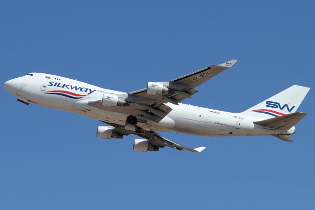 Boeing 747-400 (VP-BCV) - 17/09/2021: Cargo flight to Baku (GYD).