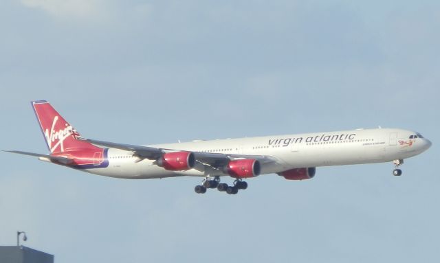 Airbus A340-600 (G-VWIN) - The Sleek and Elegant  Virgin Atlantic A340-600"On Finals From EGLL(London Heathrow)