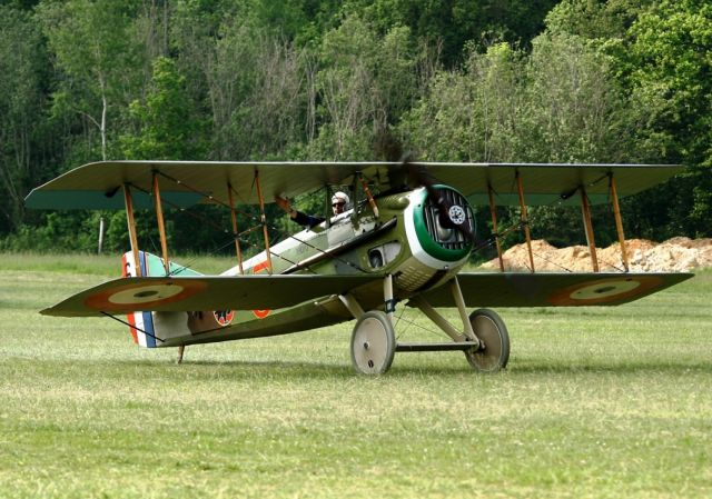 Cessna 140 (N3836) - Spad XIII - 3836 , La Ferté-Alais Airfield (LFFQ) Air Show (Le Temps Des Hélices) in may 2012