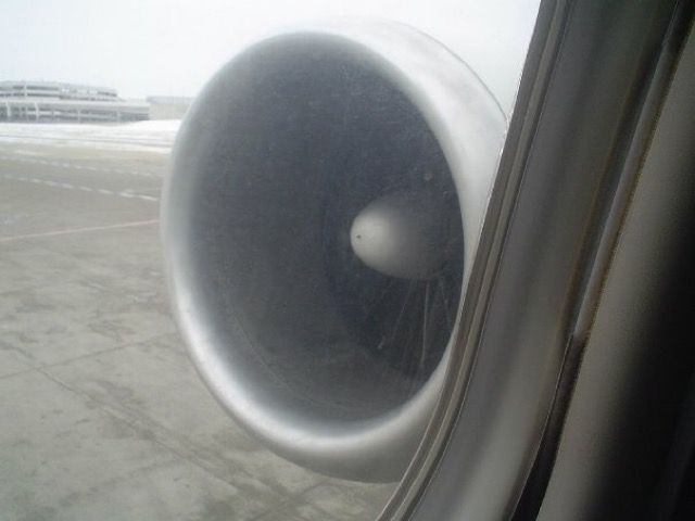 McDonnell Douglas DC-9-40 — - The engine of a Northwest DC-9 in 2009.