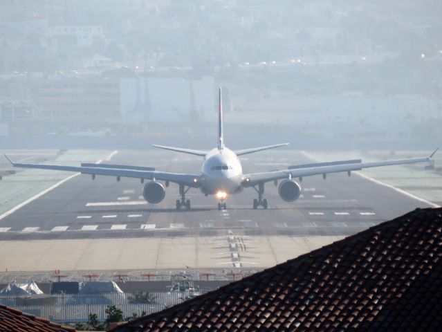 Airbus A330-300 (N806NW) - Rolling out after landing at SAN. Special one-off, Jan. 2016.