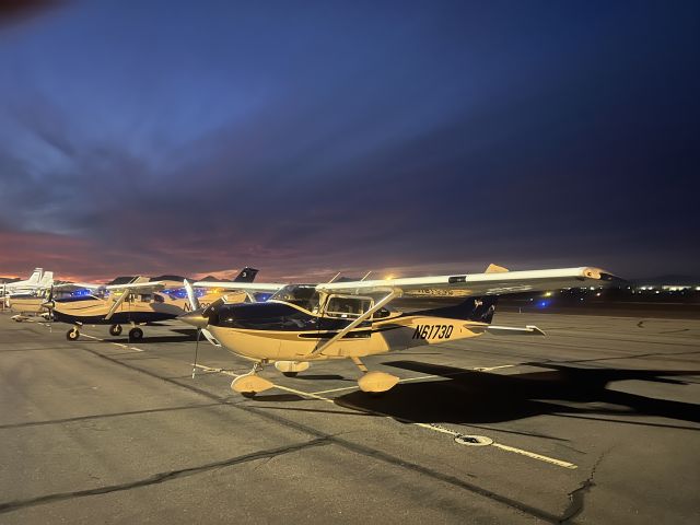 N6173Q — - Just arrived KDVT, beautiful Sunset