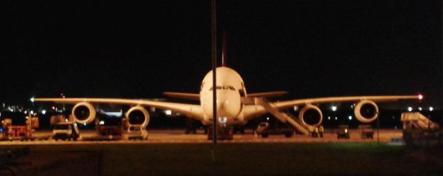 Airbus A380-800 (VH-OQD) - BNE