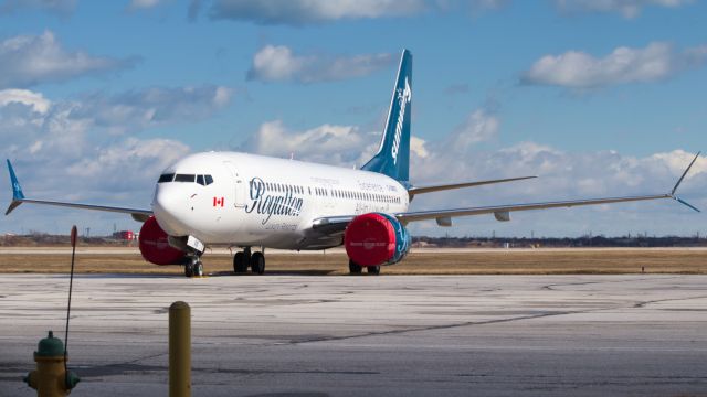 Boeing 737 MAX 8 (C-GMXB) - Stored in Windsor during the 737 MAX grounding