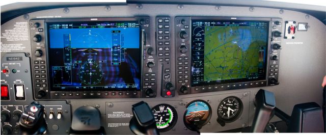 Cessna Skylane (N61398) - Nav and GPS systems active on our return flight to KGVL