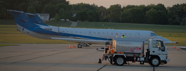 Embraer ERJ-145 (N25VA) - Parked at Signature Flight Services Sat morning 7-10-21