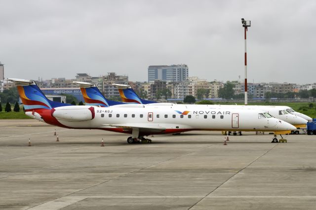 Embraer ERJ-145 (S2-AGJ) - 8th Oct., 2015: Novo was the first private airline in Bangladesh to operate jets on domestic routes.