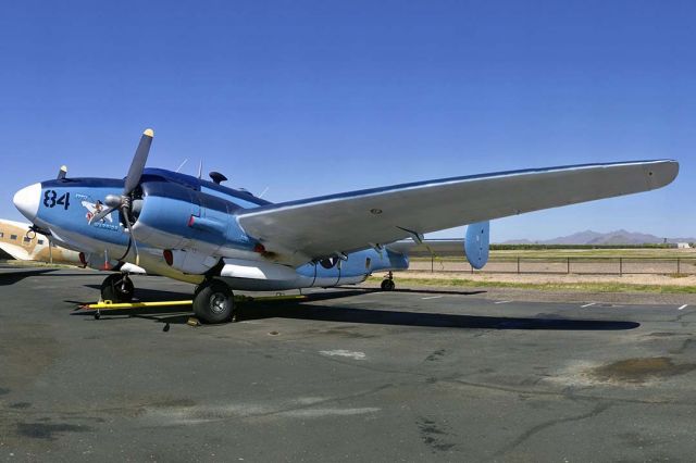 OAKLAND Centaurus (N7670C) - Lockheed PV-2 Harpoon N7670C Attu Warrior visiting the Arizona Wing of the Commemorative Air Force at Falcon Field, Arizona on March 28, 2011. It was delivered to the US Navy as BuNo 37472 in 1945. Its construction number is 15-1438. Constance Hirth of Buffalo, Wyoming registered it as N7670C in 1998. Warbird Aircraft Sales LLC of Heber City, Utah acquired it on September 24, 2007.