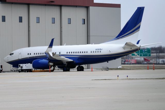 Boeing 737-700 (N380BJ) - Rarely photographed aircraft. 2009 Build, MSN 37700, L/N 3128. Shot 03-08-18