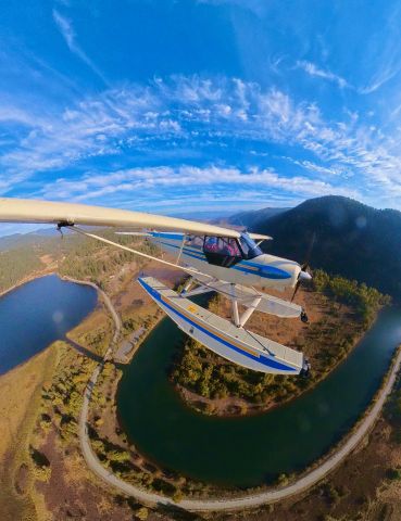 Piper L-21 Super Cub (N1757M) - Super Cub Seaplane on the Coeur d' Alene River in North Idaho