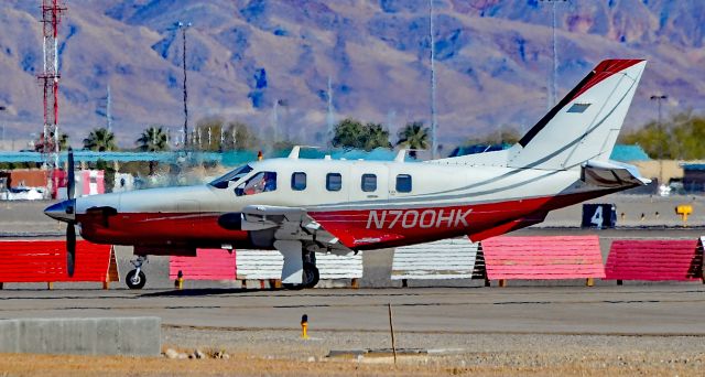 Socata TBM-700 (N700HK) - N700HK 1992 SOCATA TBM 700 s/n 60 - North Las Vegas Airport (IATA: VGT, ICAO: KVGT, FAA LID: VGT) March 12, 2018br /Photo: Tomás Del Coro