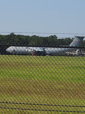 — — - Surprise visitor to Joint Base Charleston today.