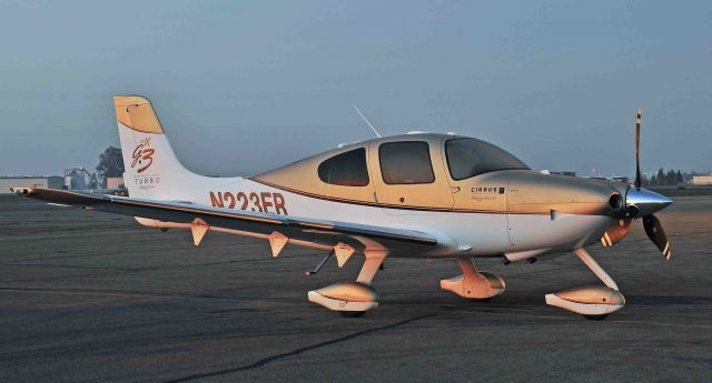 Cirrus SR-22 (N223ER) - Parked on the Merced Regional Airport ramp