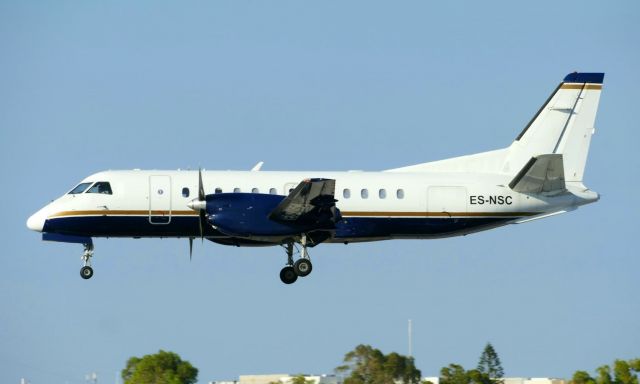 Saab 340 (ES-NSC) - On landing RWY31