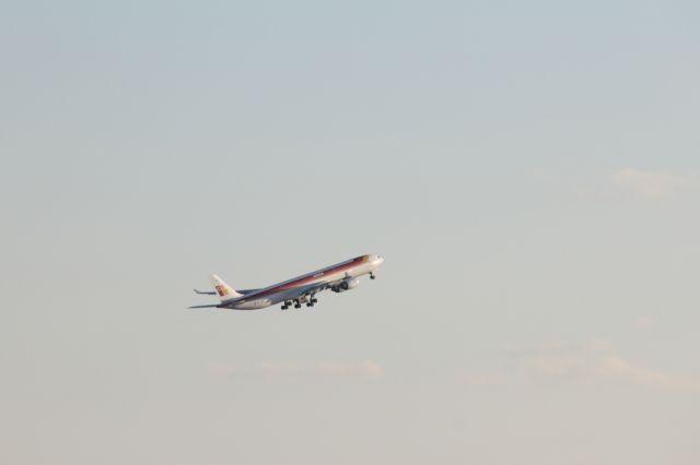 Airbus A340-600 (EC-JPU) - 102513 takeoff on Rwy 22L for Madrid