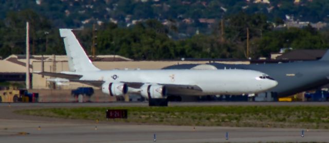 Boeing E-6 Mercury — - The Doomsday airplane. Extends a 2 mile antenna out the back in flight to communicate with submarines in order to relay nuclear launch instructions.