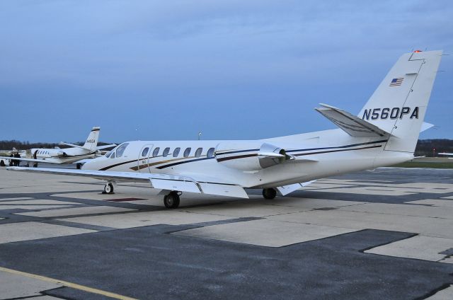 Cessna Citation Excel/XLS (N560PA) - Seen at KFDK on 11/29/2009.      a href=http://discussions.flightaware.com/profile.php?mode=viewprofile&u=269247  [ concord977 profile ]/a