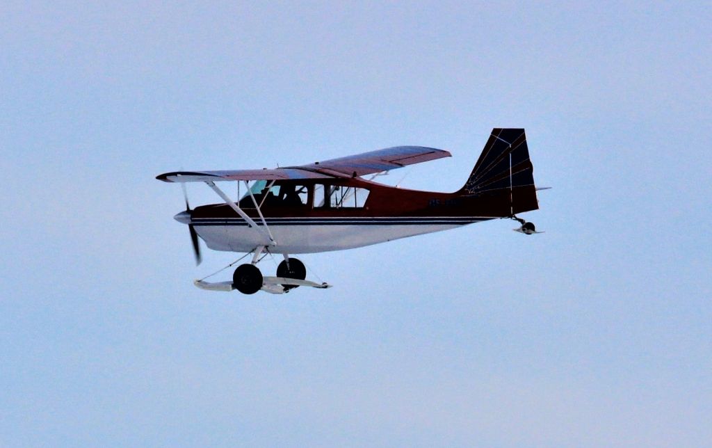 C-FFPZ — - CF-FPZ BELLANCA  CITABRIA  7ECA survolant le fleuve St-Laurent en face de Lavaltrie QC. le 09-02-2022 à 16:41