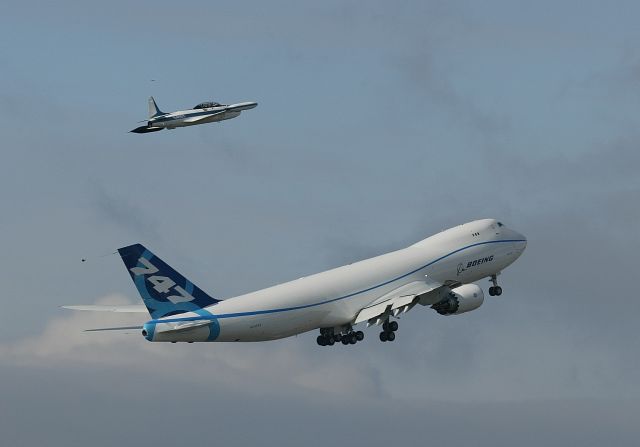 BOEING 747-8 (N747EX) - First Flight 747-8