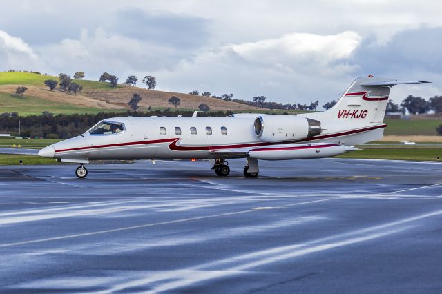 Learjet 35 (VH-KJG) - Formula Aviation/Medical Air (VH-KJG) Learjet 35A. Rare visitor from Perth, WA as Ambulance 612.