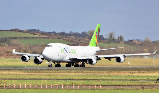 Boeing 747-400 (TC-ACF) - AirAct cargo b747-481(bdsf) tc-acf dep shannon after an engine change 21/2/21.