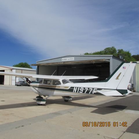 Cessna Skylane (N1977F) - On the ramp at Fresno Chandler Executive Airport (KFCH)