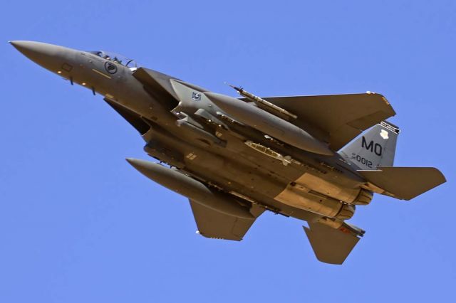 McDonnell Douglas F-15 Eagle (05-0012) - Singapore Air Force Boeing F-15SG Strike Eagle 05-0012 of the 428th Fighter Squadron Buccaneers participating in the Forging Sabre Exercise at Luke AFB on December 14, 2013.