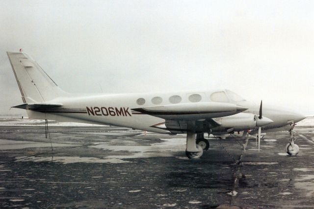 Cessna 340 (N206MK) - Seen here in Apr-95.br /br /Reregistered C-GSPG 6-Nov-03,br /then C-GRFL 20-Dec-04.