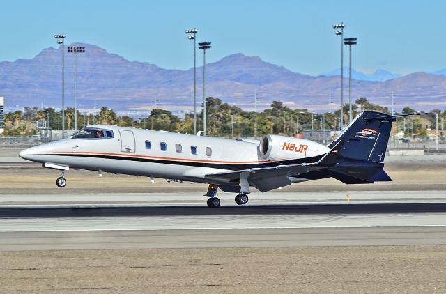 Learjet 60 (N8JR) - N8JR 1996 Learjet  60 C/N 084 - McCarran International Airport, Las Vegas - JR Motorsportsbr /NASCAR Racing Organizationbr /br /December 4, 2013br /TDelCoro