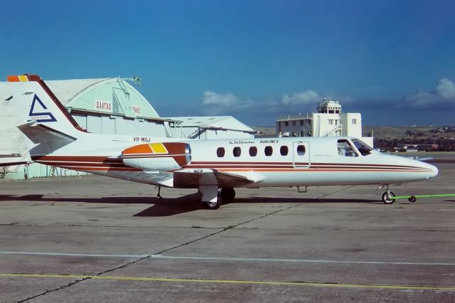 VH-WGJ — - WILLIAMS AIRLINES - CESSNA 550 CITATION II - REG : VH-WGJ (CN 550/0054) - PARAFIELD ADELAIDE SA. AUSTRALIA. - YPPF 23/5/1979