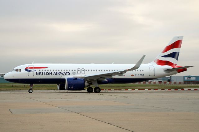 Airbus A320neo (G-TTNN) - Taxiing to depart rwy 27L on 5-Nov-21 operating flight BAW312 to OJAI.