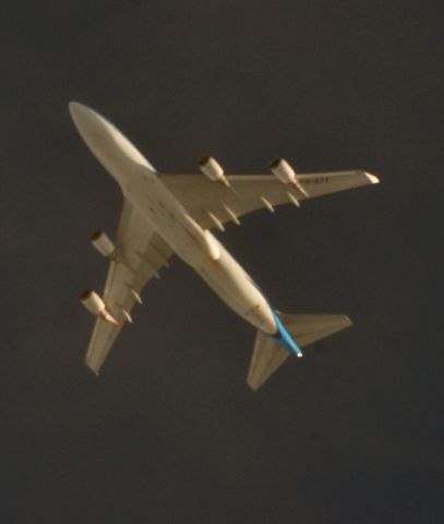 Boeing 747-400 — - KLM 24 Houston to Amsterdam over Cleveland 33,000 ft.