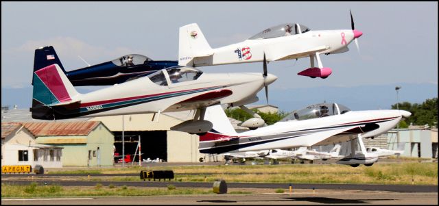 Piper PA-30 Twin Comanche (N4269Y) - Flight of four departing the Merced Regional Airport