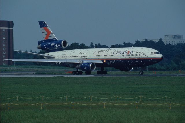 McDonnell Douglas DC-10 (C-FCRE) - Departure at Narita Intl Airport Rwy16R on 1996/08/04