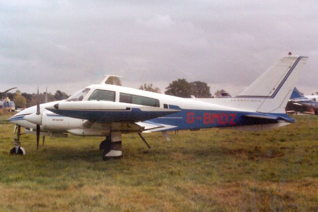 Cessna 310 (G-BMDZ) - Seen here in Aug-85.br /br /Registration cancelled 22-Aug-88.