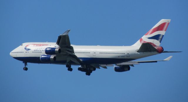 Boeing 747-400 (G-BNLF) - BAW # 287, Arrival SFO, 28L, 07-22-2012